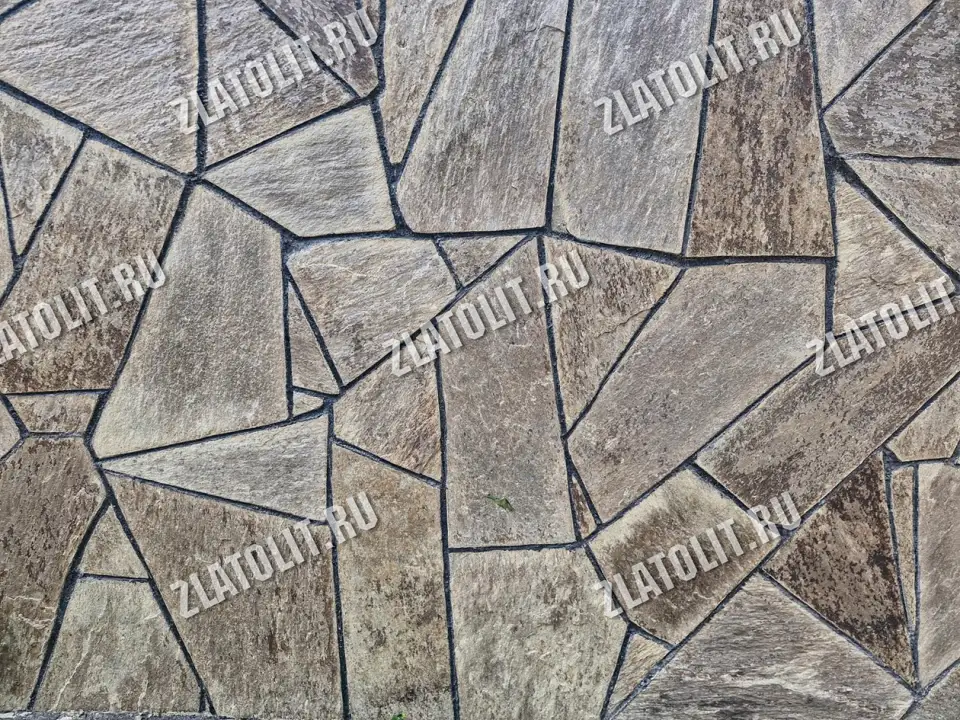 плитняк златолит Старый город для мощения и облицовки в наличии от производителя